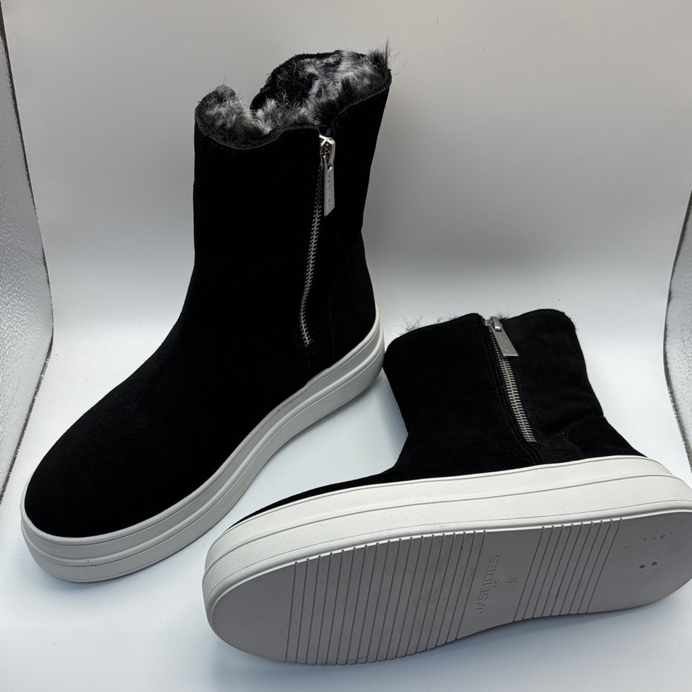 J/SLIDES Tristan Boot Waterproof Platform Booties - Size 6